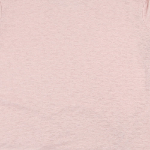 Workout Womens Pink  Jersey Basic T-Shirt Size 4