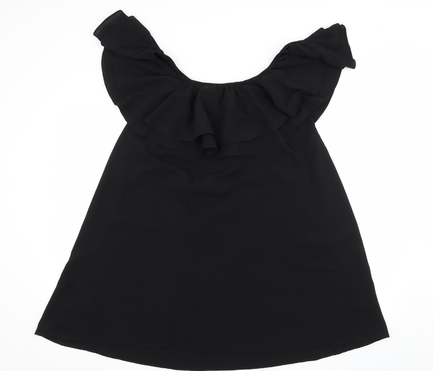 New Look Womens Black Floral  A-Line  Size 6