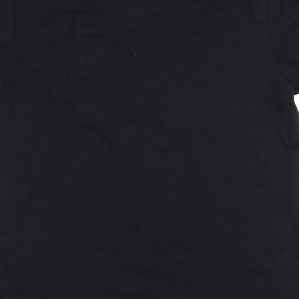 River Island Mens Black  Jersey  T-Shirt Size M