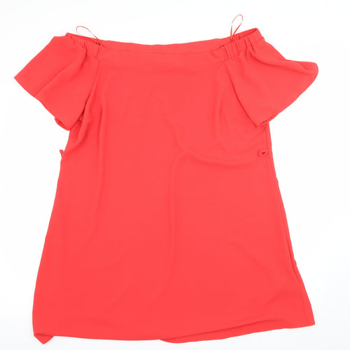 F&F Womens Red Batik  A-Line  Size 16