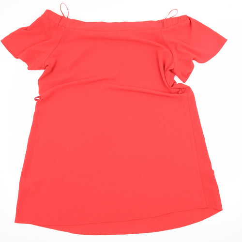 F&F Womens Red Batik  A-Line  Size 16