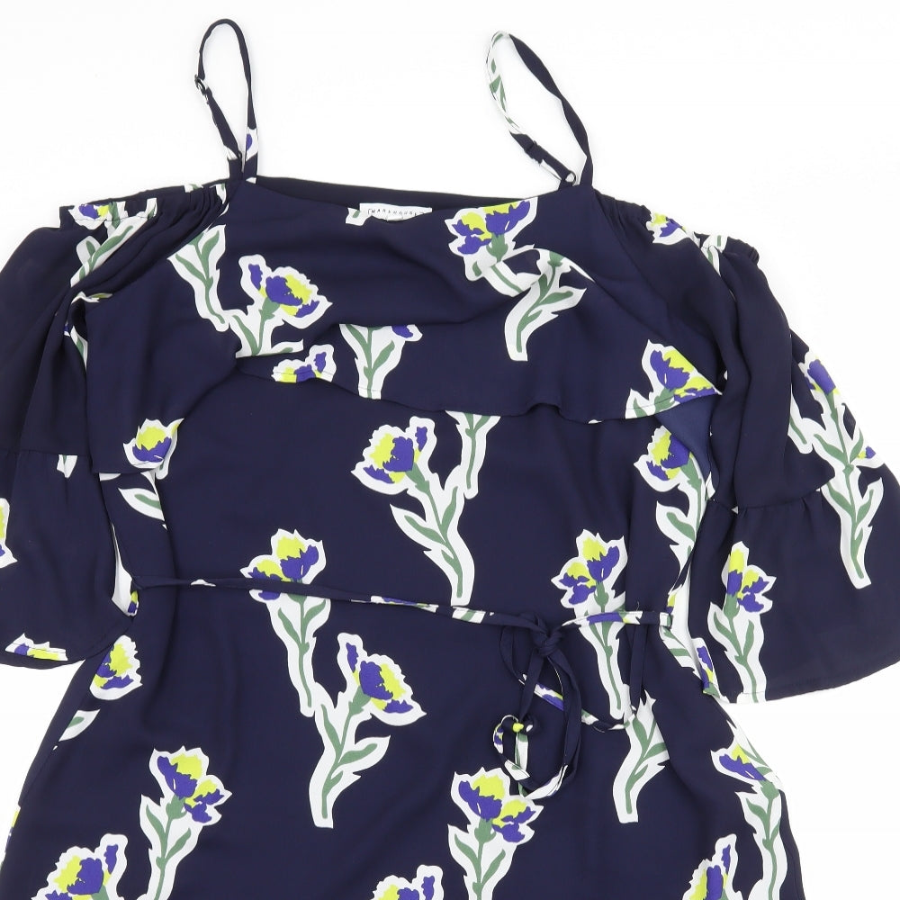 Warehose Womens Blue   Fit & Flare  Size 10