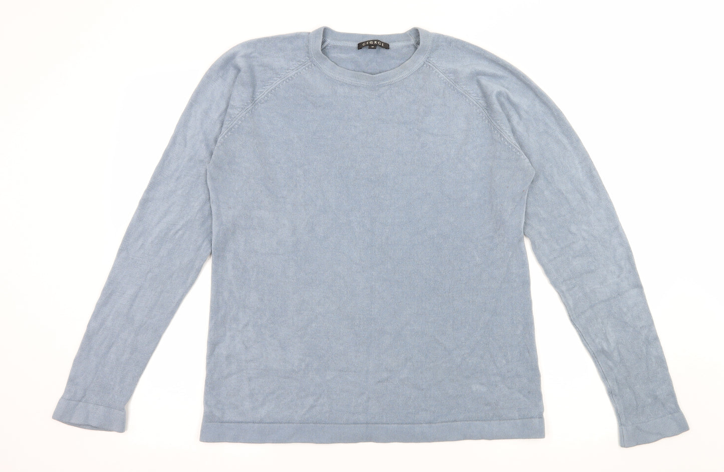 George Mens Blue  Knit Pullover Jumper Size M
