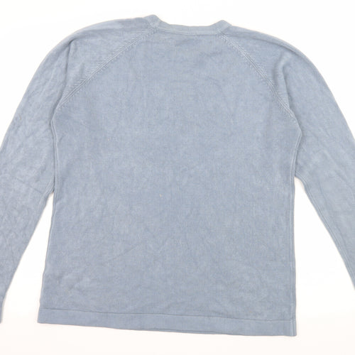 George Mens Blue  Knit Pullover Jumper Size M