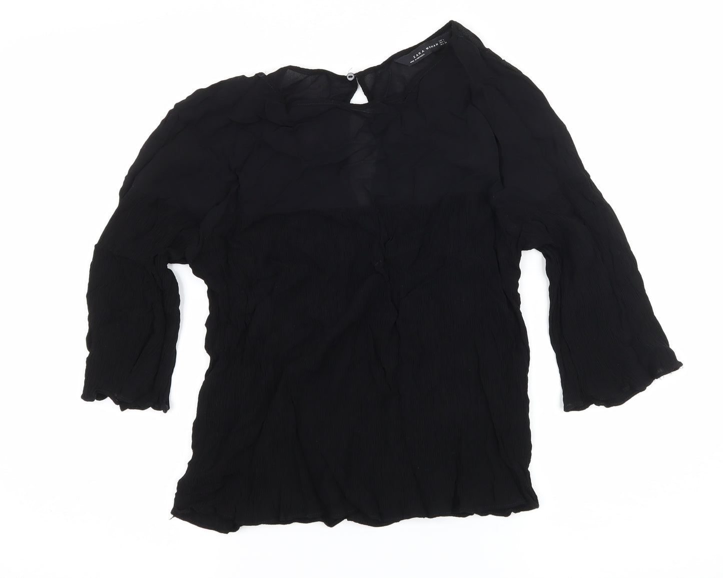 Zara Womens Black   Basic Blouse Size L