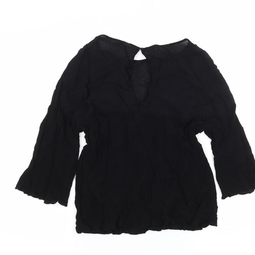 Zara Womens Black   Basic Blouse Size L