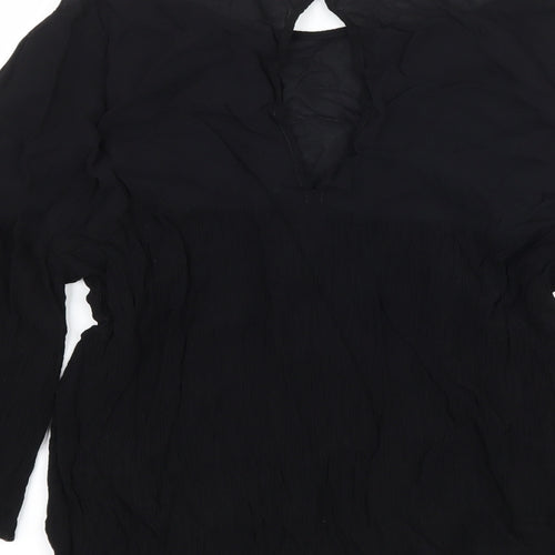 Zara Womens Black   Basic Blouse Size L