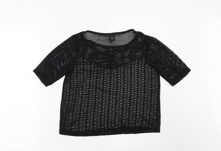 River Island Womens Black Basic Blouse Size 8