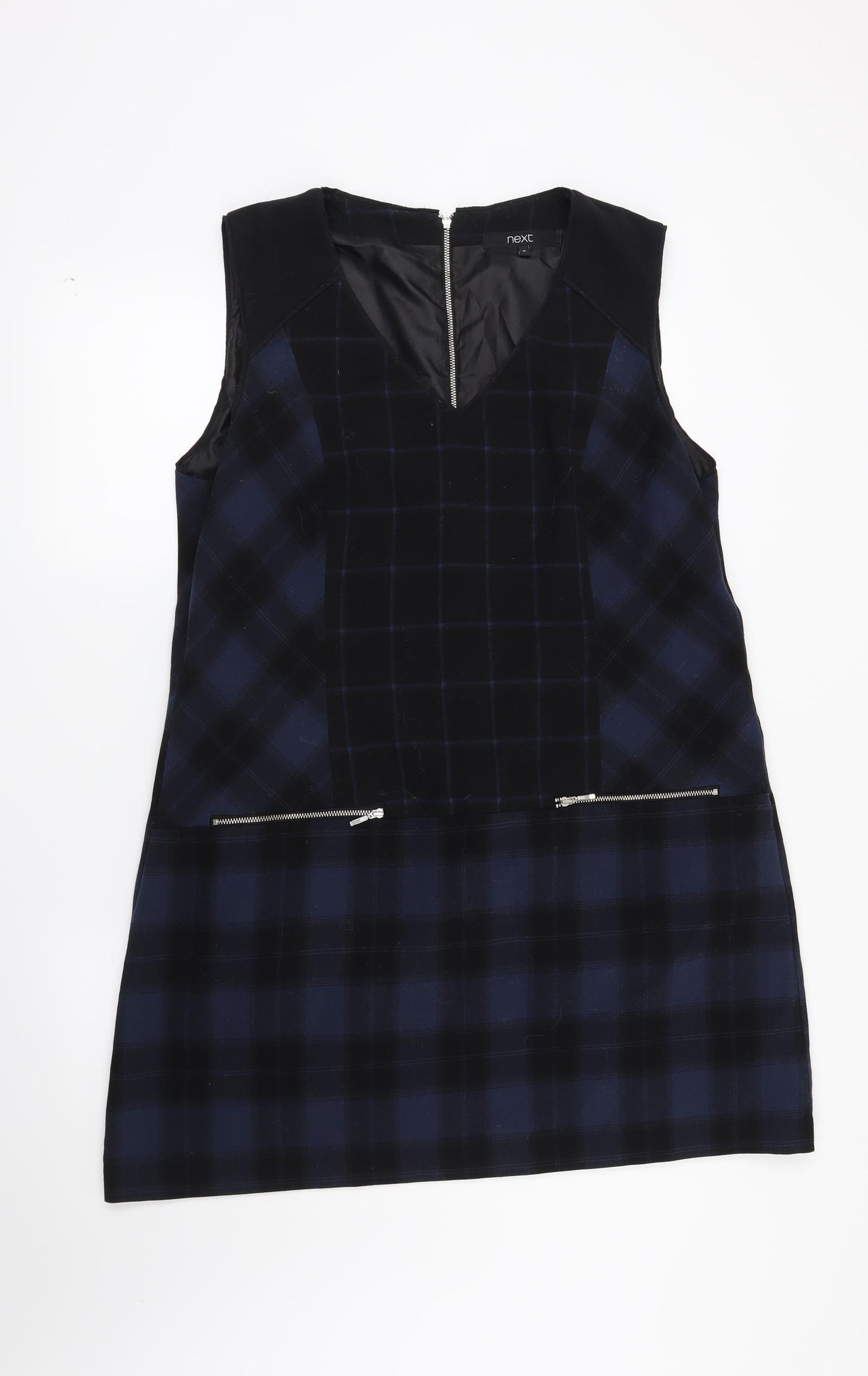 NEXT Womens Blue Check  Shift  Size 18