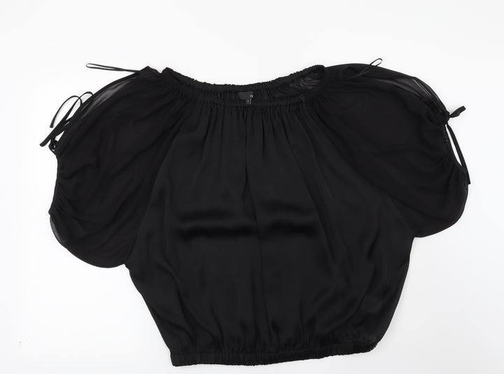 NEXT Womens Black Basic Blouse Size 10
