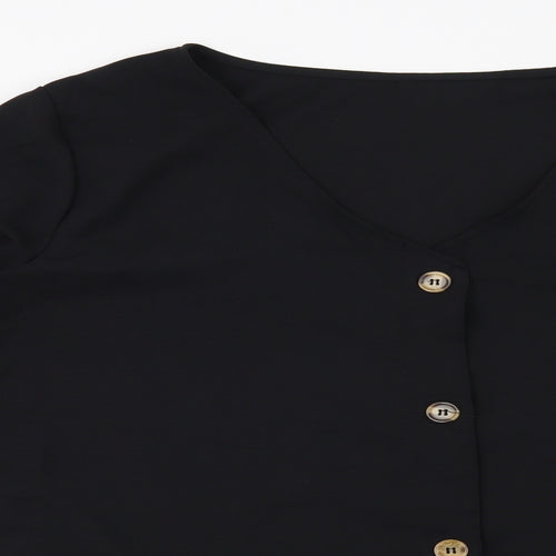 Preworn Womens Black   Basic Blouse Size 2XL