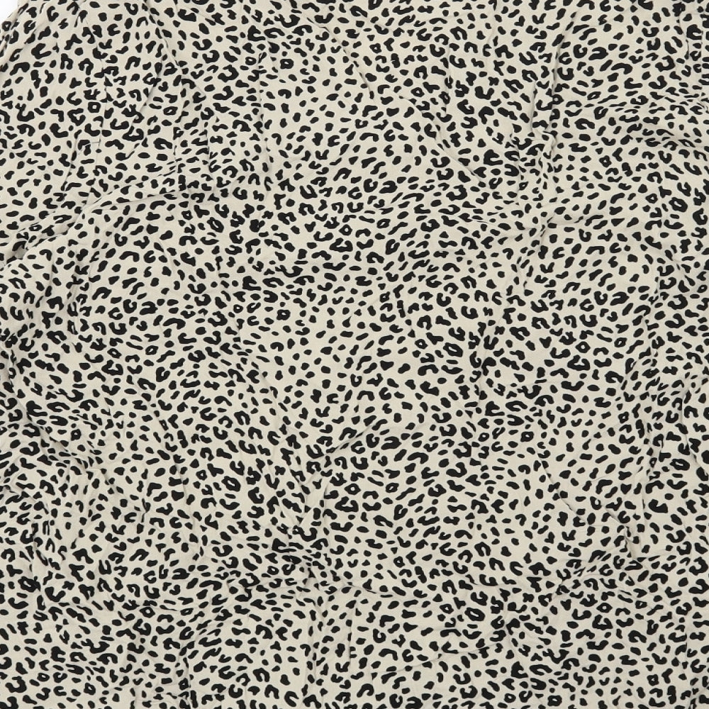 Marks and Spencer Womens Beige Animal Print  Basic Blouse Size 18