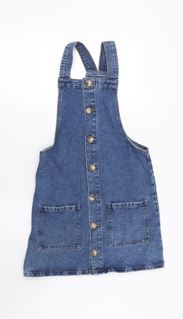 Denim CO Womens Blue Pinafore/Dungaree Dress Size 6