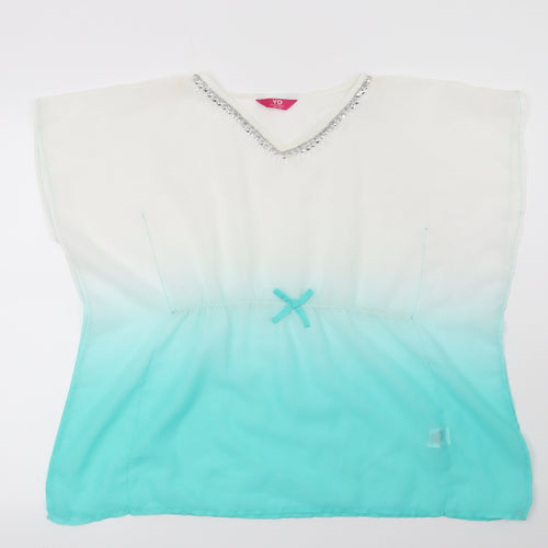 Young Dimension Girls Green   Basic Blouse Size 8-9 Years