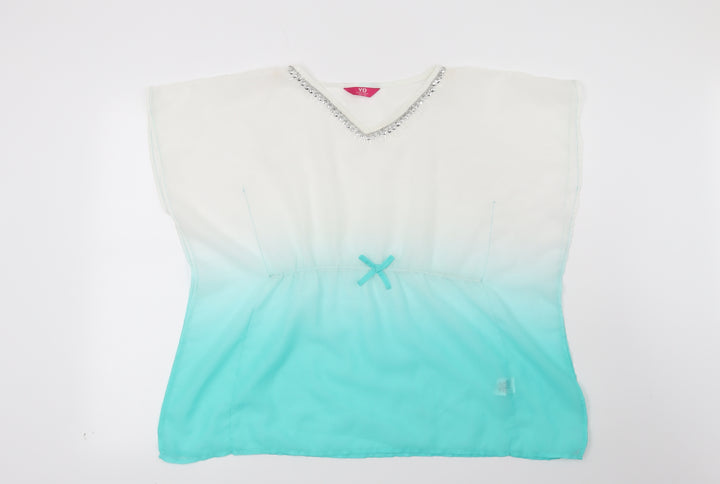 Young Dimension Girls Green   Basic Blouse Size 8-9 Years
