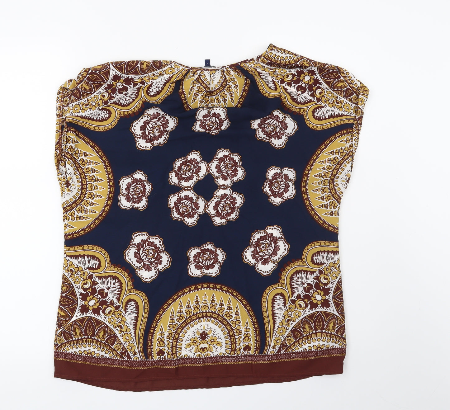 NEXT Womens Blue Paisley  Basic Blouse Size 12
