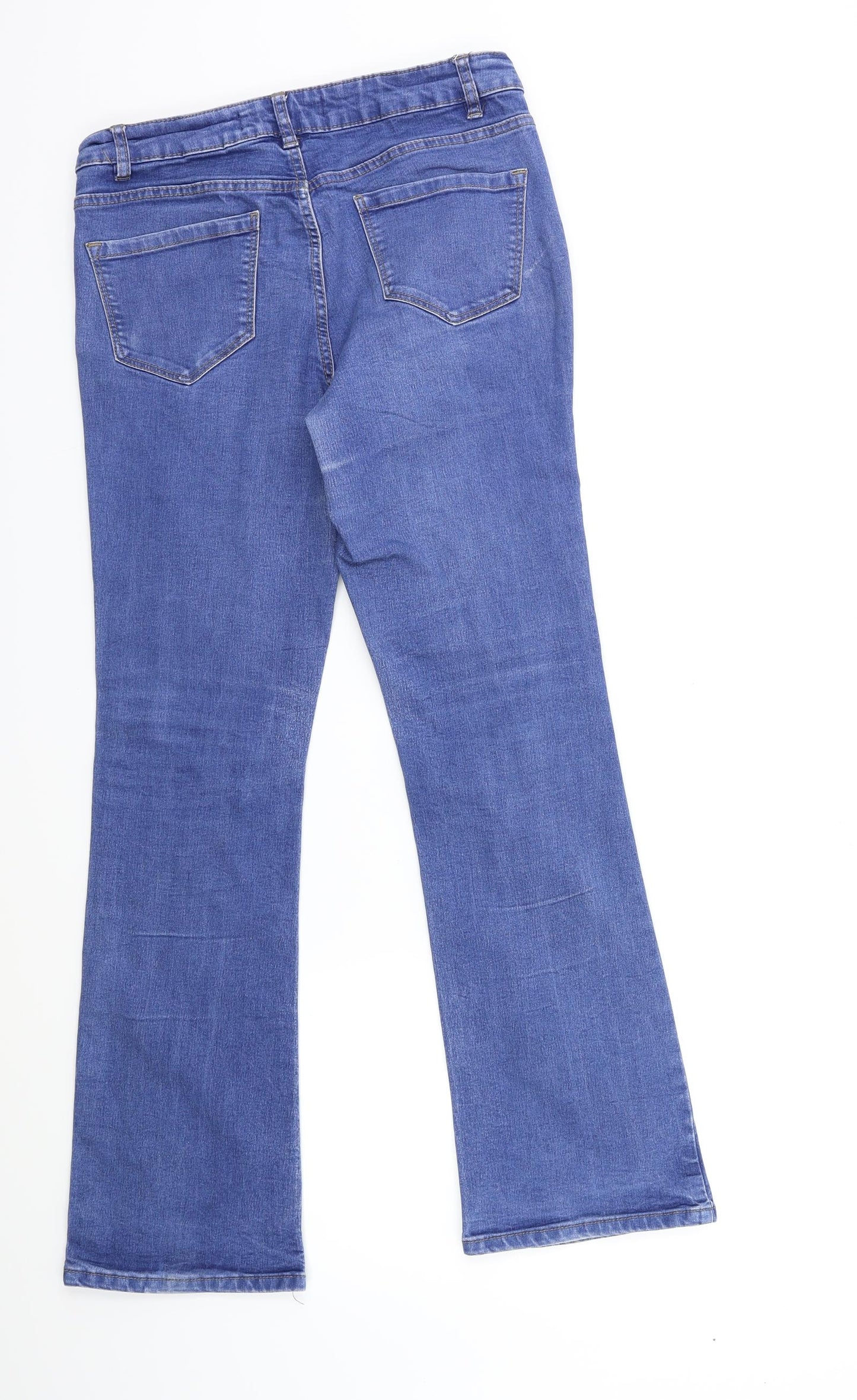 George Womens Blue  Denim Flared Jeans Size 10 L28 in