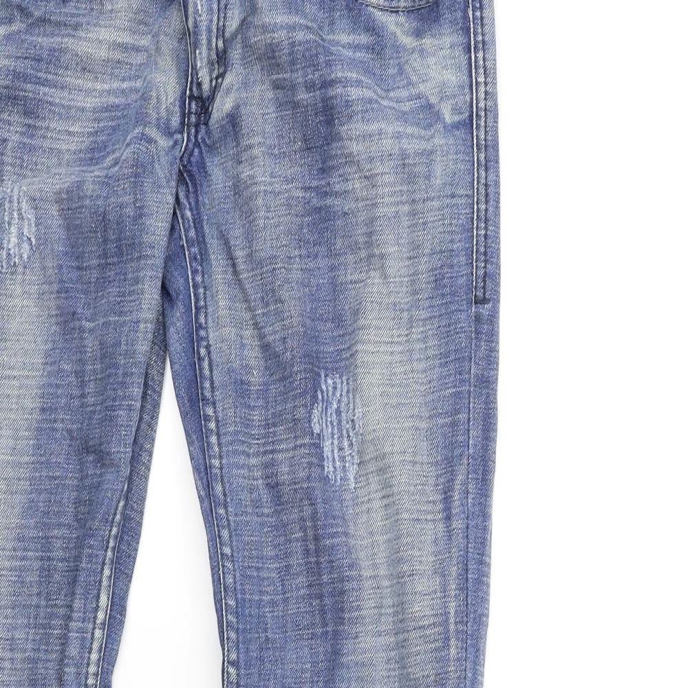 River Island Womens Blue  Denim Flared Jeans Size 12 L30 in