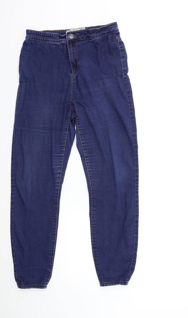 Denim & Co. Womens Blue Denim Skinny Jeans Size 14 L23 in