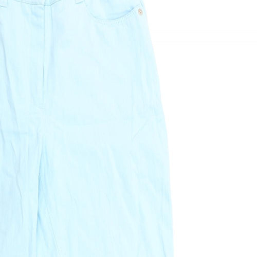 GETER HAHM Womens Blue  Denim Straight Jeans Size 14 L25 in