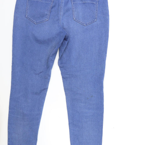 Bonmarché Womens Blue  Denim Skinny Jeans Size 14 L29 in