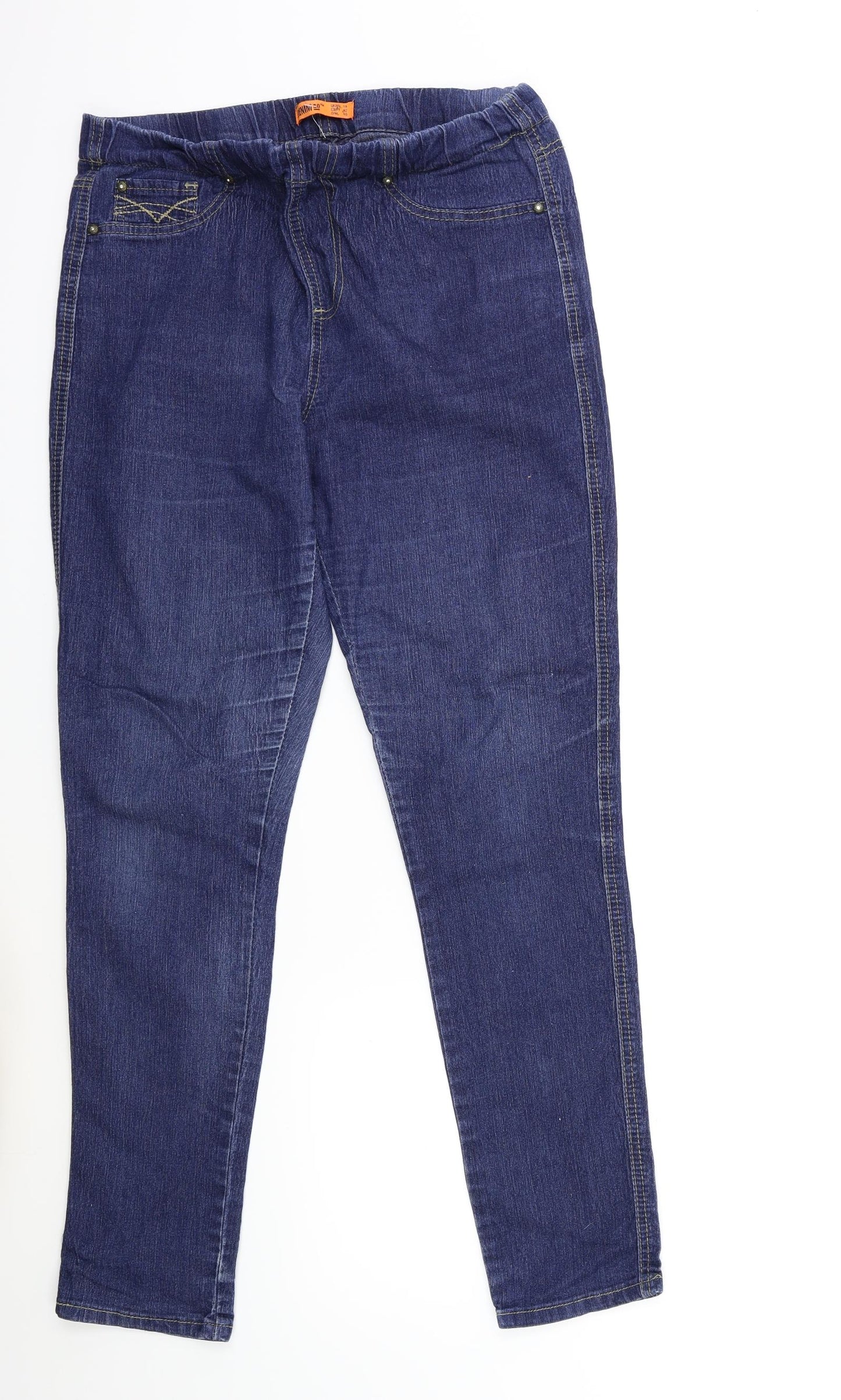 Denim & Co. Womens Blue  Denim Jegging Jeans Size 14 L28 in