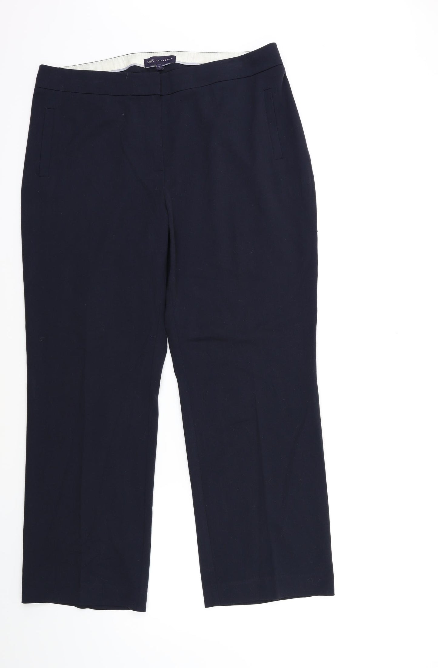 Marks and Spencer Womens Blue   Trousers  Size 14 L27 in