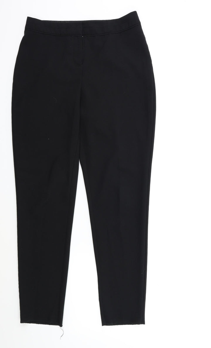 F&F Womens Black Trousers Size 8 L28 in