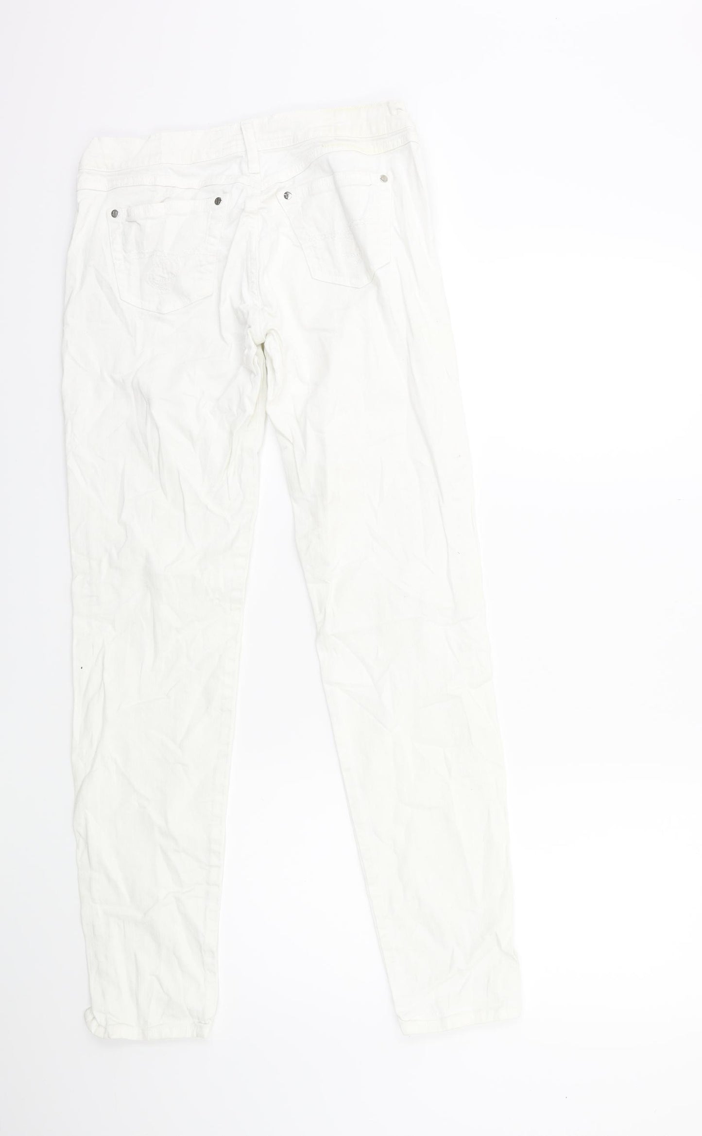 Take-Two Womens White  Denim Skinny Jeans Size 30 in L31 in