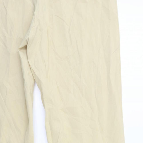GEBER Womens Beige   Trousers  Size 14 L30 in