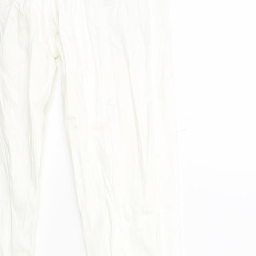 Tumble 'N Dry Womens White  Denim Skinny Jeans Size 14 L30 in