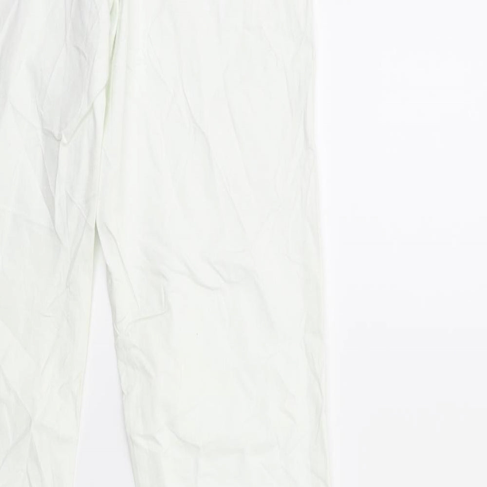 Lindex Womens White  Denim Straight Jeans Size 8 L32 in