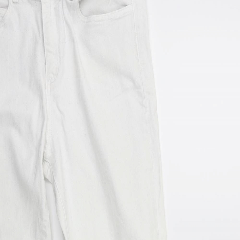 White Stuff Womens White  Denim Skinny Jeans Size 12 L24 in