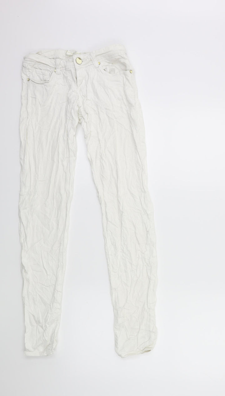 G CAUSE JEANS Womens White Denim Skinny Jeans Size 25 in L30 in