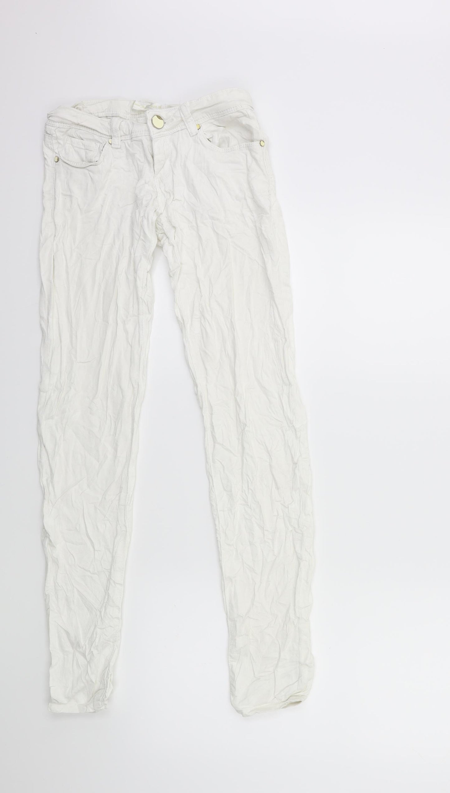 G CAUSE JEANS Womens White  Denim Skinny Jeans Size 25 in L30 in