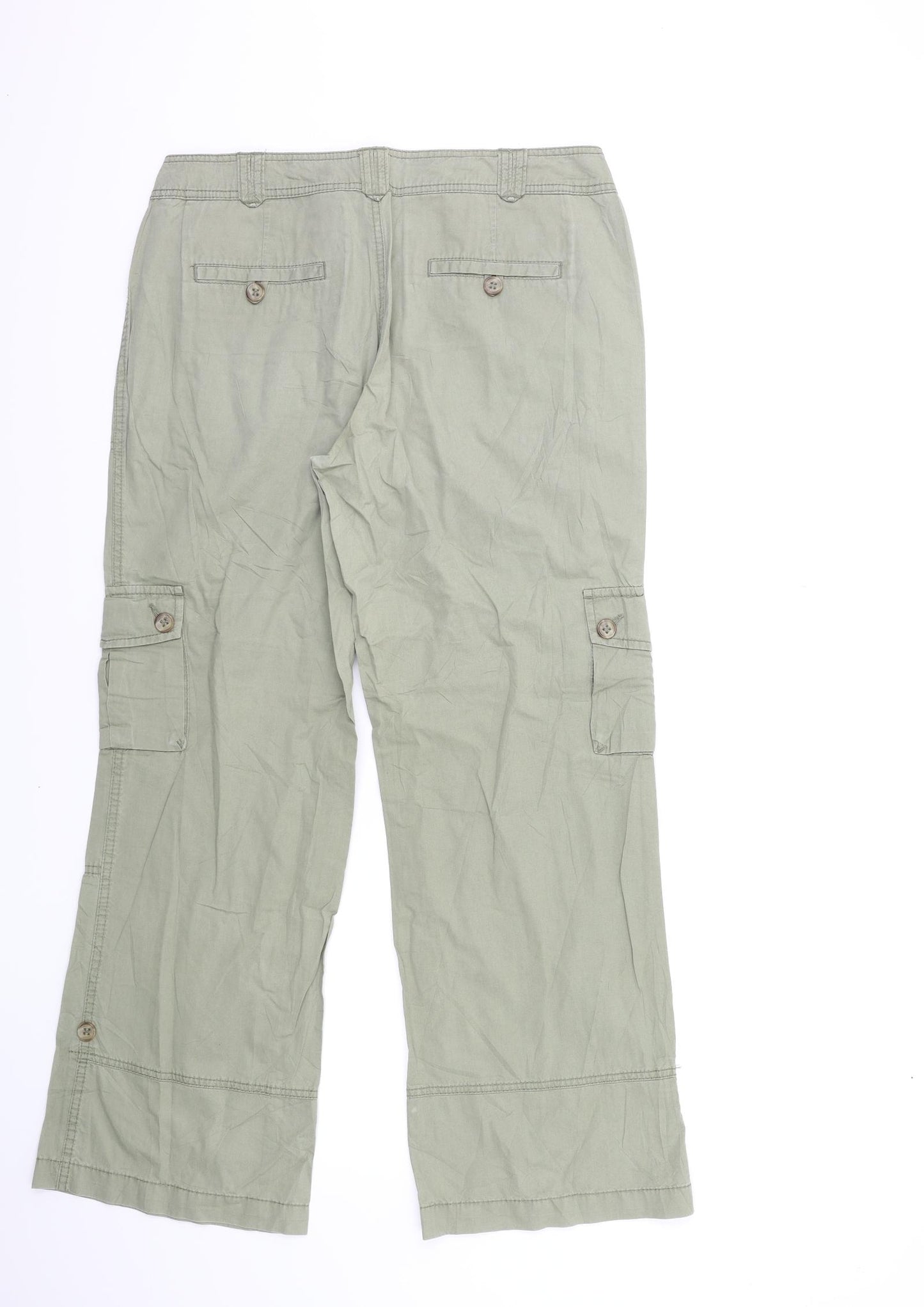 Esprit Womens Green   Cargo Trousers Size 14 L28 in