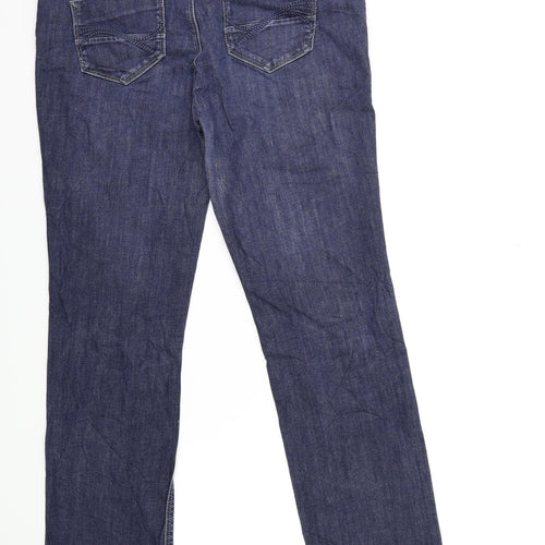 C&A Womens Blue  Denim Straight Jeans Size 12 L30 in