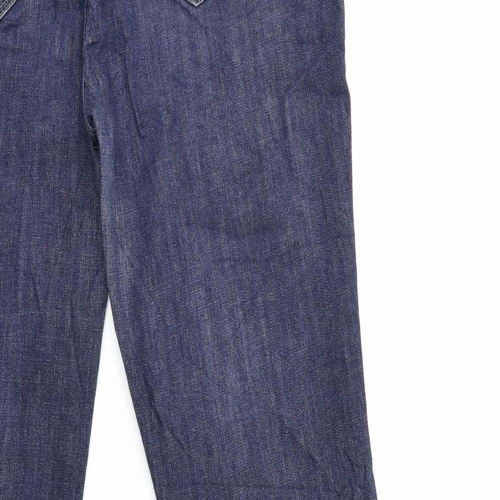 C&A Womens Blue  Denim Straight Jeans Size 12 L30 in