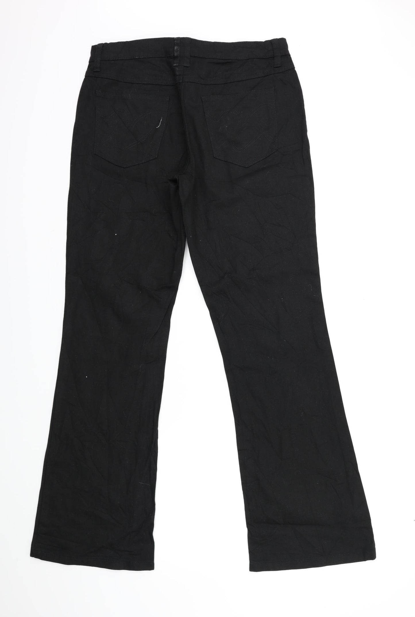 BPC Womens Black  Denim Flared Jeans Size 14 L30 in