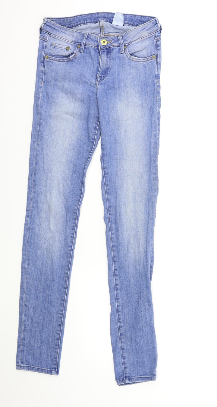 H&M Womens Blue  Denim Skinny Jeans Size 26 in L32 in