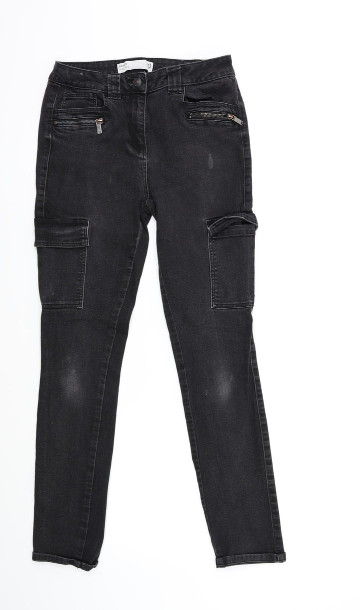 NEXT Womens Black Denim Skinny Jeans Size 10 L28 in