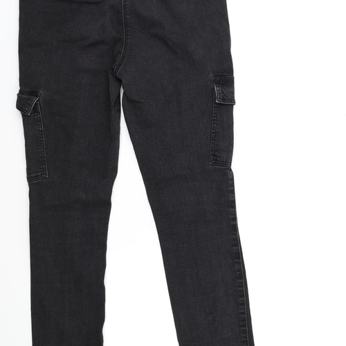 NEXT Womens Black  Denim Skinny Jeans Size 10 L28 in