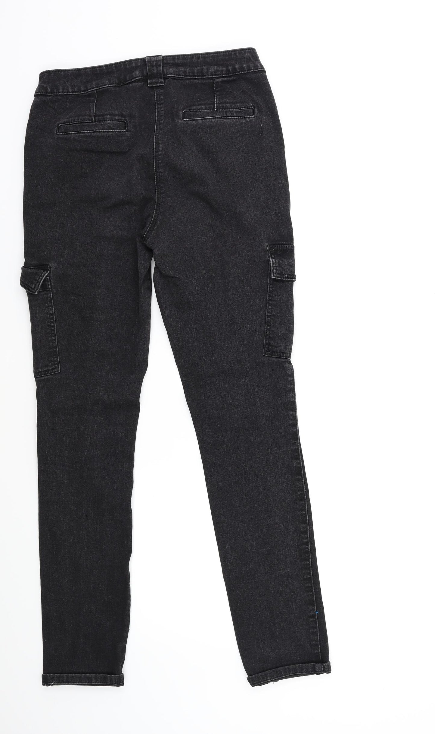 NEXT Womens Black  Denim Skinny Jeans Size 10 L28 in