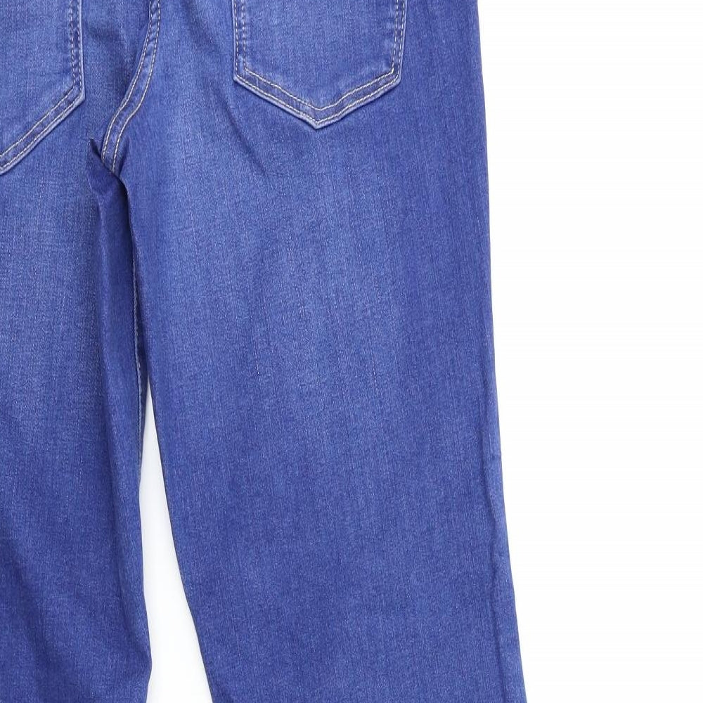 NEXT Womens Blue  Denim Flared Jeans Size 14 L30 in