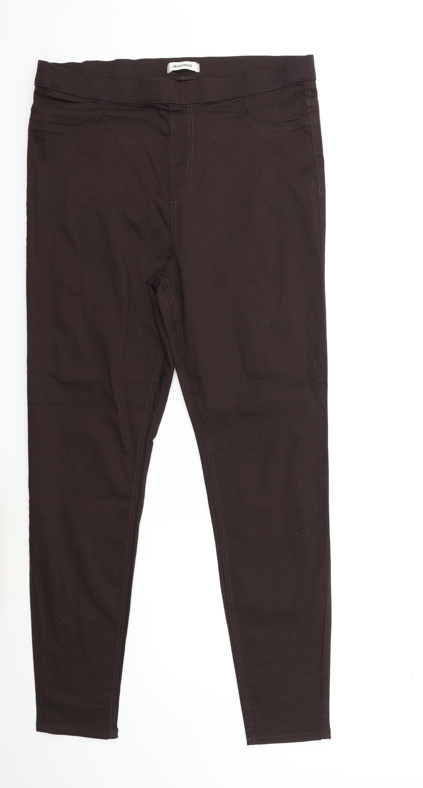 Marks and Spencer Womens Brown  Denim Jegging Jeans Size 18 L29 in