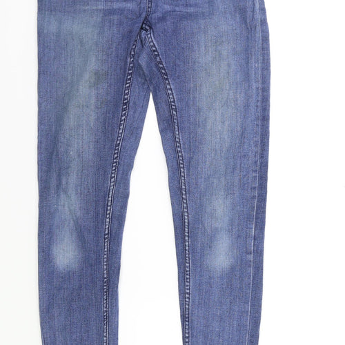 Preworn Womens Blue  Denim Skinny Jeans Size 26 in L28 in