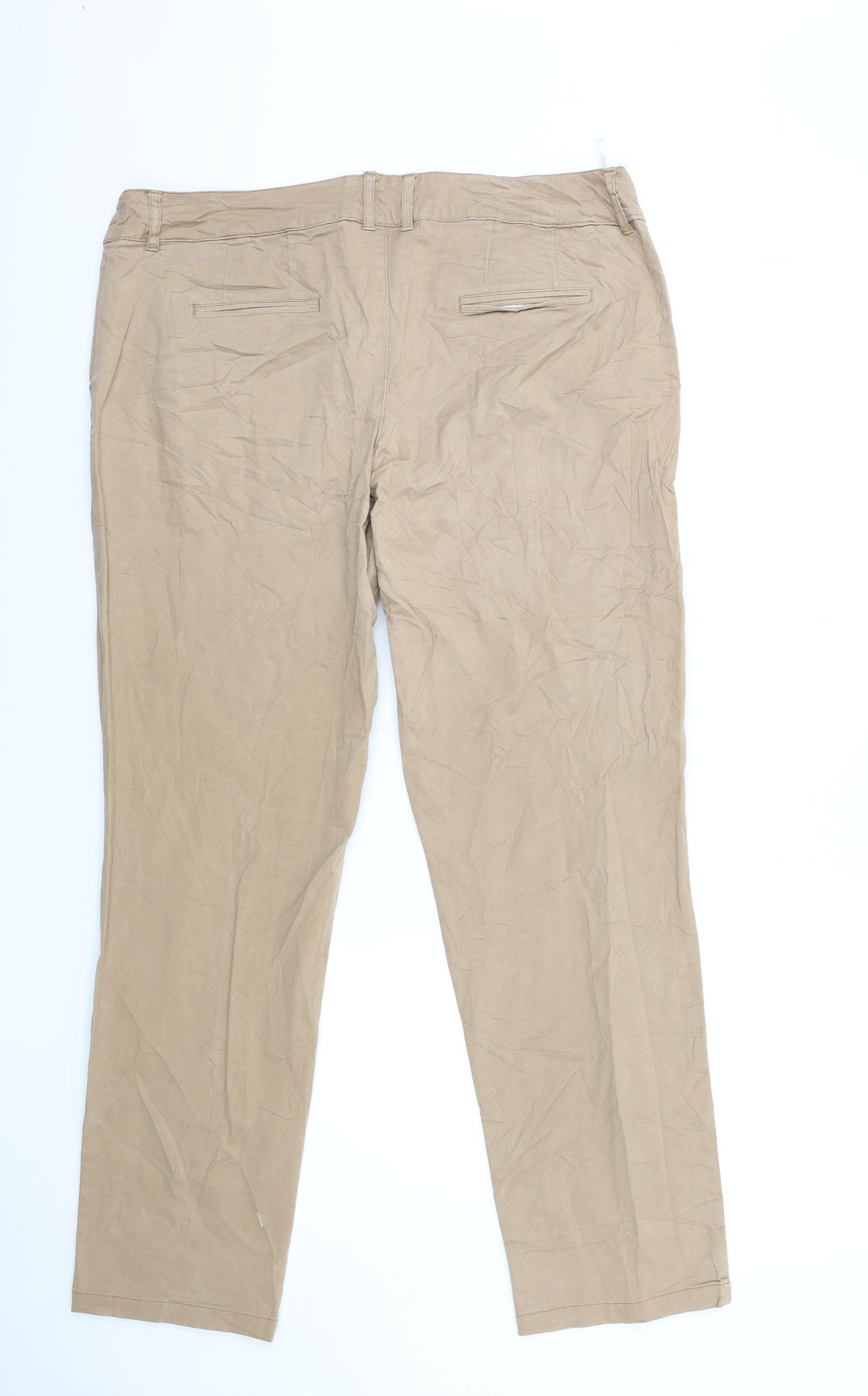 BPC Womens Brown   Chino Trousers Size 20 L28 in