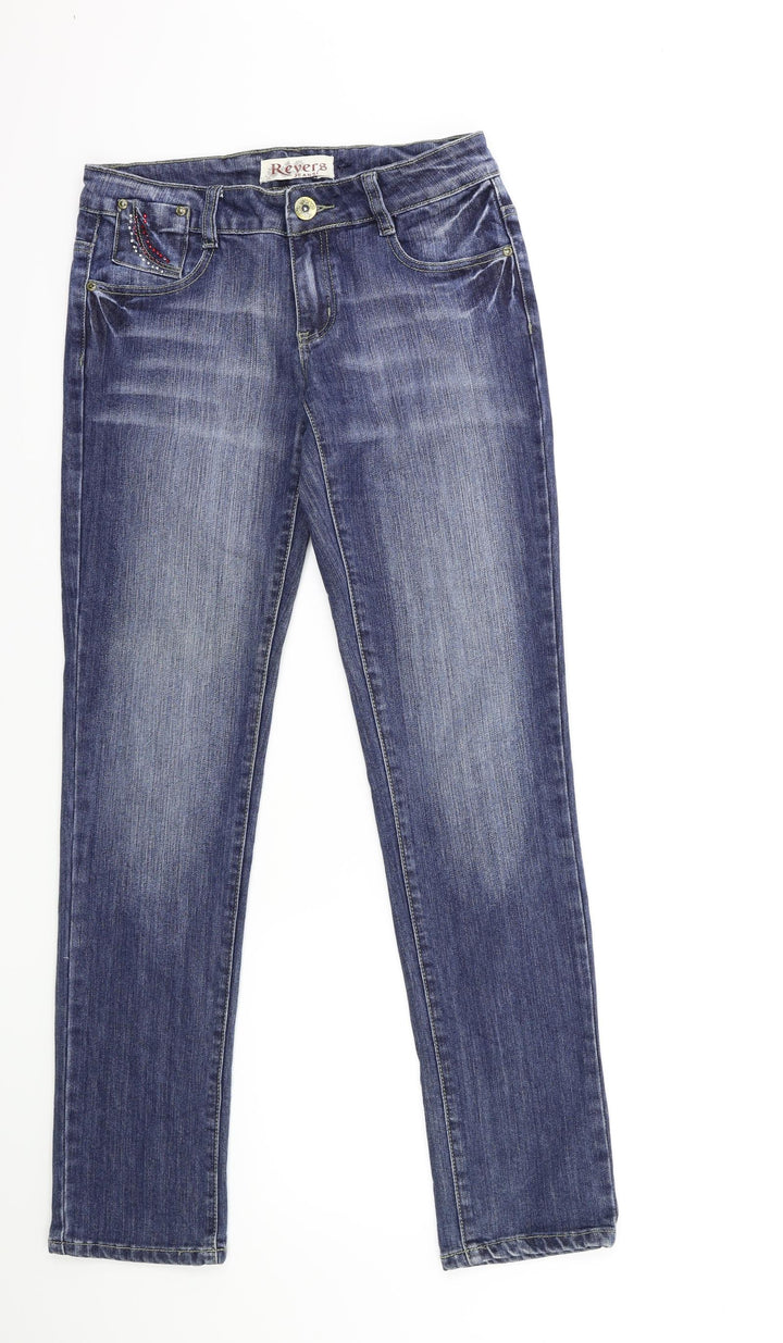 Reverse Womens Blue Denim Skinny Jeans Size 10 L30 in