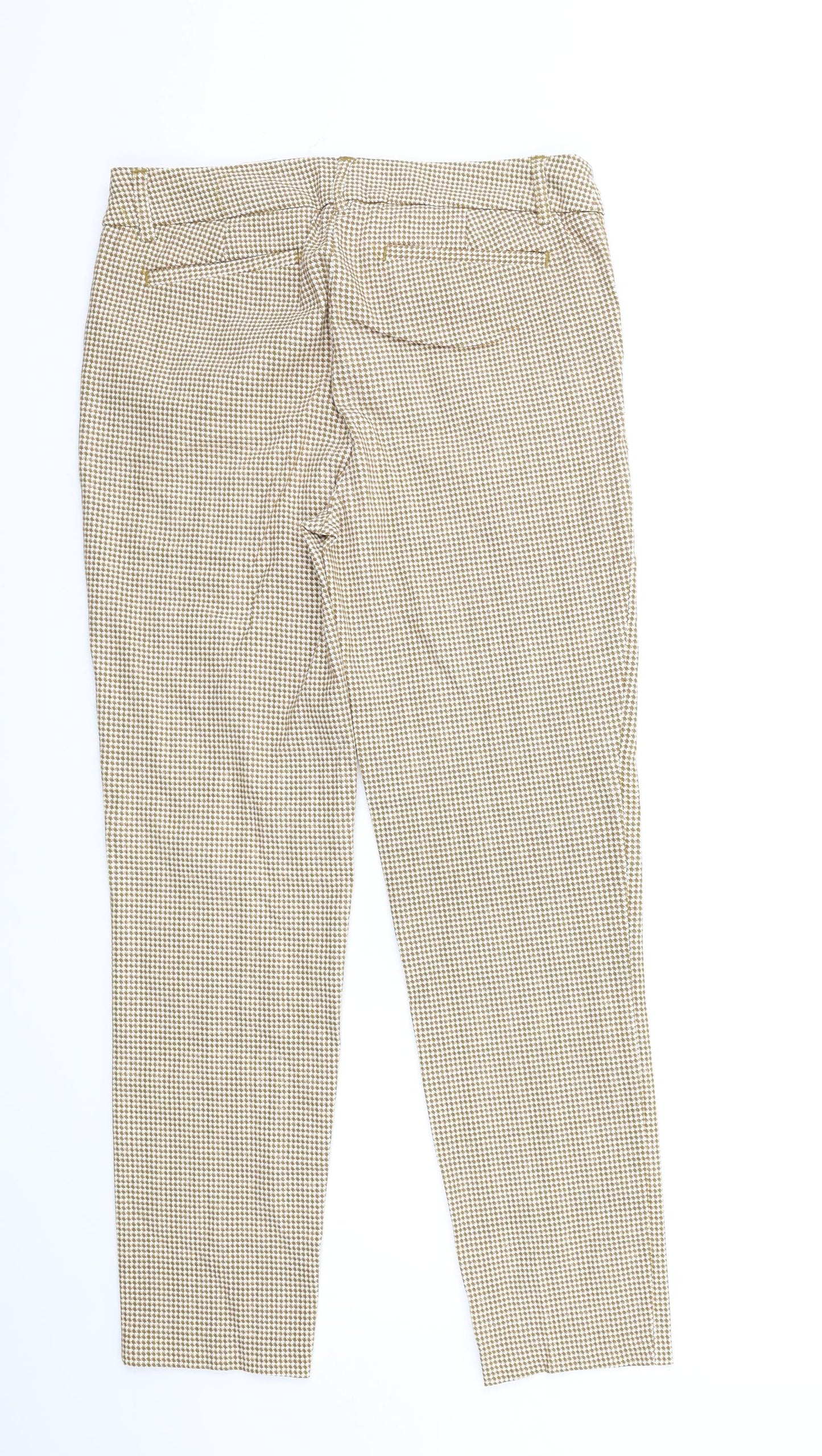 Preworn Womens Brown Houndstooth  Trousers  Size 30 in L28 in