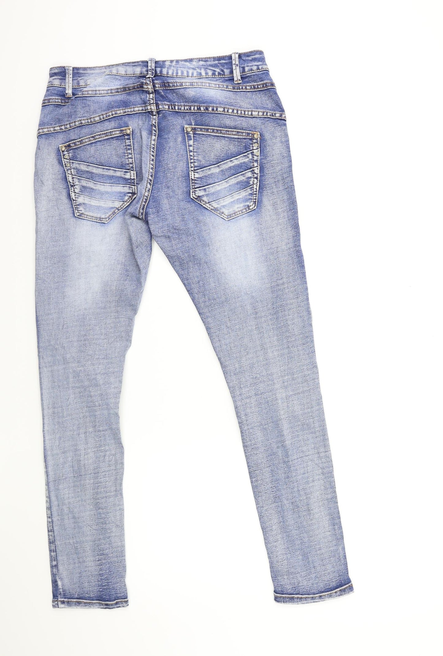 Girl VIVI Womens Blue  Denim Skinny Jeans Size 12 L29 in